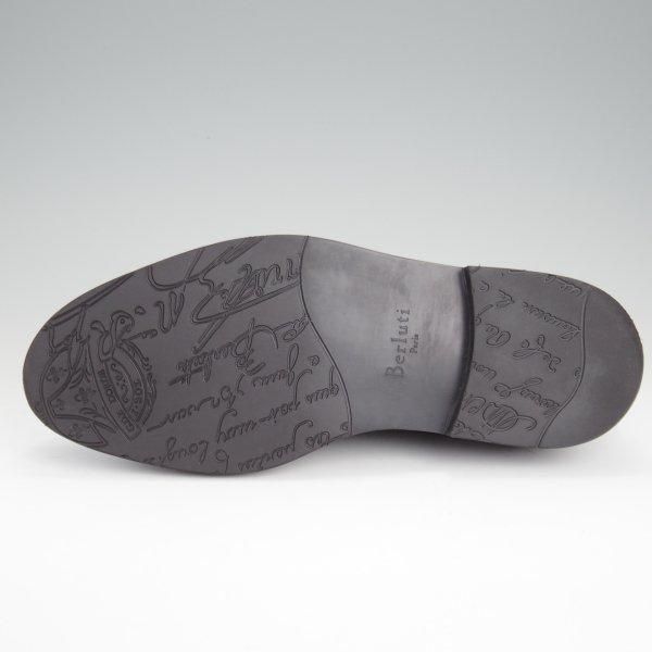 極美品★(仏)ベルルッティ SIZE 7【定価￥280,500-★アプロム/ヴェネチアレザー/プレーントゥ】MEDIUM FLANEL/黒系/Berluti★l813