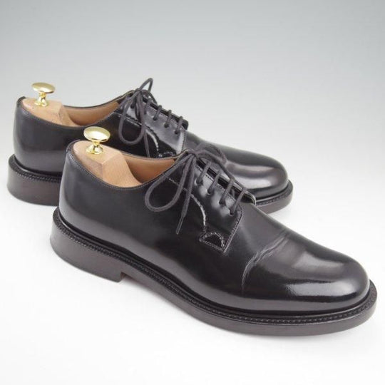 極上★チャーチ 70F/UK7【定価￥181,500-★シャノン/SHANNON】103ラスト/プレーントゥ/黒/メンズ/Church's★l815