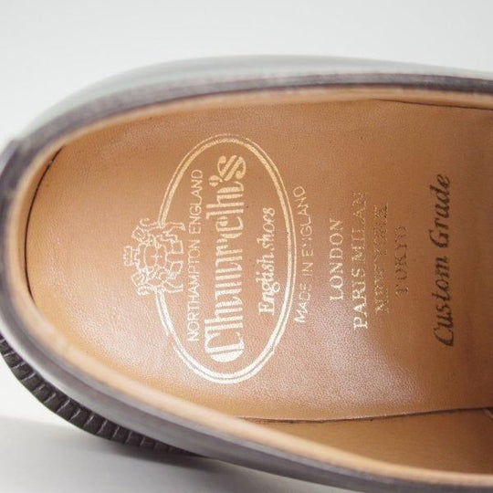 極上★チャーチ 70F/UK7【定価￥181,500-★シャノン/SHANNON】103ラスト/プレーントゥ/黒/メンズ/Church's★l815