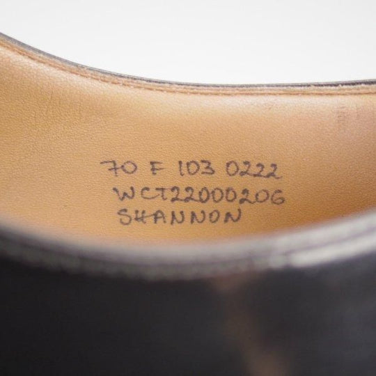 極上★チャーチ 70F/UK7【定価￥181,500-★シャノン/SHANNON】103ラスト/プレーントゥ/黒/メンズ/Church's★l815