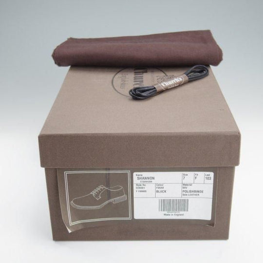 極上★チャーチ 70F/UK7【定価￥181,500-★シャノン/SHANNON】103ラスト/プレーントゥ/黒/メンズ/Church's★l815