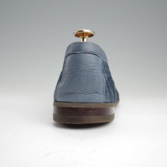 極上★ジョンロブ 6.5E【コンビ仕様★ローファー/紺】スリッポン/スエード×カーフ/メンズ/JOHN LOBB★l816