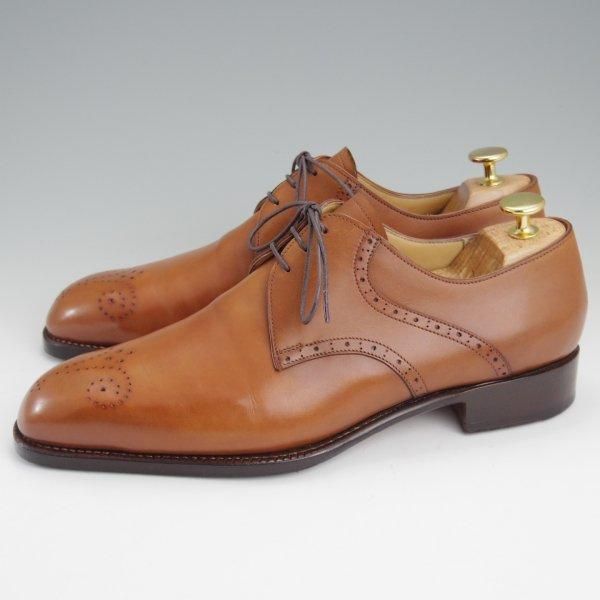 極上★(東欧)VASS/ヴァーシュ SIZE 40.5【現行定価15万円以上★純正シューツリー付/Vフロント】Kラスト/カーフ/茶/メンズ★l818