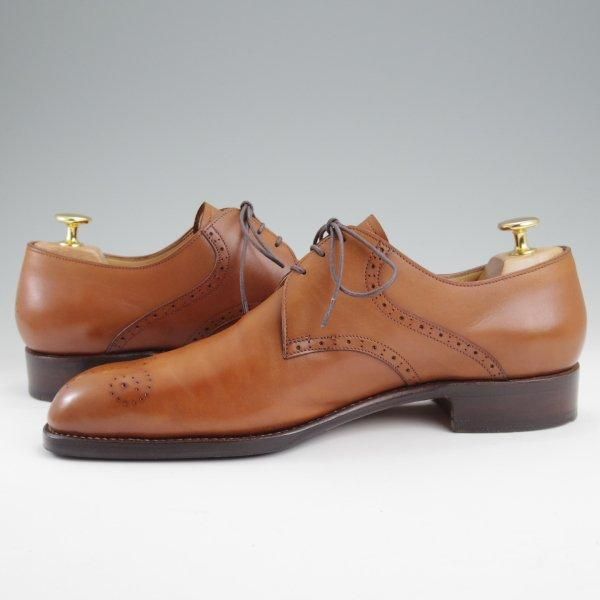 極上★(東欧)VASS/ヴァーシュ SIZE 40.5【現行定価15万円以上★純正シューツリー付/Vフロント】Kラスト/カーフ/茶/メンズ★l818