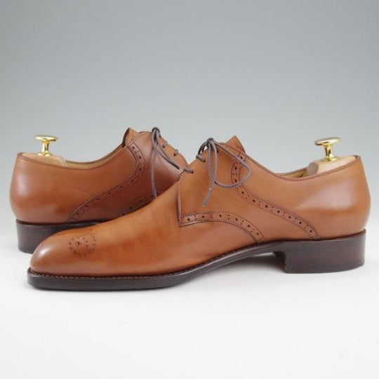 極上★(東欧)VASS/ヴァーシュ SIZE 40.5【現行定価15万円以上★純正シューツリー付/Vフロント】Kラスト/カーフ/茶/メンズ★l818