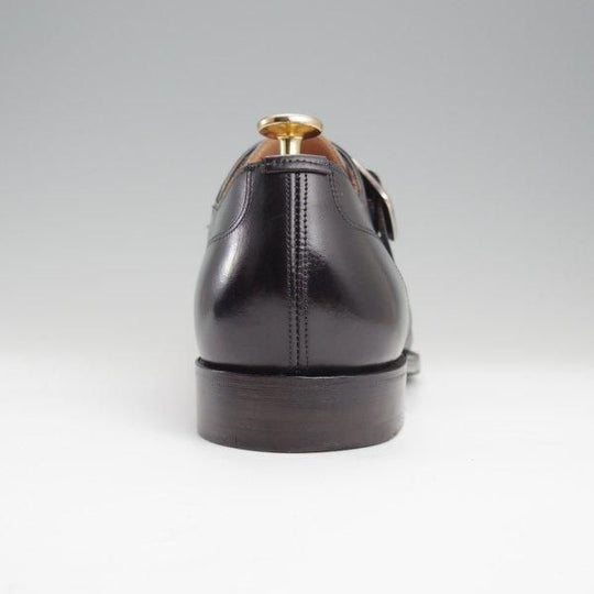 美品★(英)チーニー 7F【現定価7.4万円程度★シティコレクション/MOORGATE】11028ラスト/モンクストラップ/カーフ/黒/CHEANEY★l820