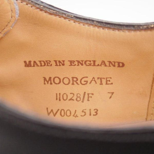 美品★(英)チーニー 7F【現定価7.4万円程度★シティコレクション/MOORGATE】11028ラスト/モンクストラップ/カーフ/黒/CHEANEY★l820