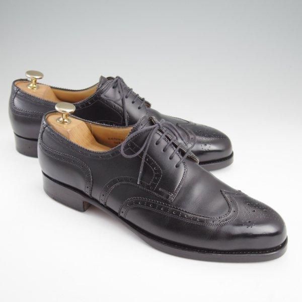 極上★(東欧)VASS/ヴァーシュ SIZE 40【モデル定価￥159,500-★純正シューツリー付/Budapest/P2ラスト】フルブローグ/カーフ/黒★l821