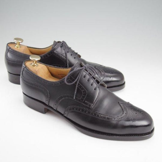 極上★(東欧)VASS/ヴァーシュ SIZE 40【モデル定価￥159,500-★純正シューツリー付/Budapest/P2ラスト】フルブローグ/カーフ/黒★l821
