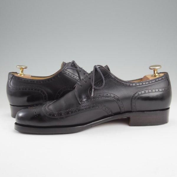 極上★(東欧)VASS/ヴァーシュ SIZE 40【モデル定価￥159,500-★純正シューツリー付/Budapest/P2ラスト】フルブローグ/カーフ/黒★l821