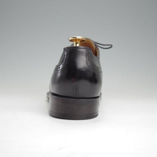 極上★(東欧)VASS/ヴァーシュ SIZE 40【モデル定価￥159,500-★純正シューツリー付/Budapest/P2ラスト】フルブローグ/カーフ/黒★l821