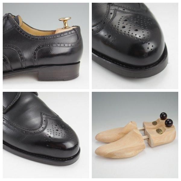 極上★(東欧)VASS/ヴァーシュ SIZE 40【モデル定価￥159,500-★純正シューツリー付/Budapest/P2ラスト】フルブローグ/カーフ/黒★l821