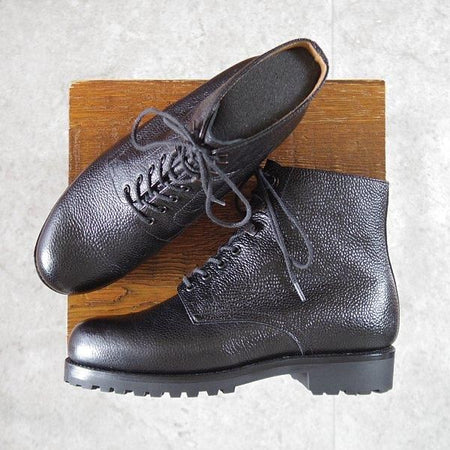 極美品★J.M.ウエストン 5D【定価￥170,500-★レースアップブーツ/742】38ラスト/グレインレザー/黒/メンズ/Weston/ウェストン★l824