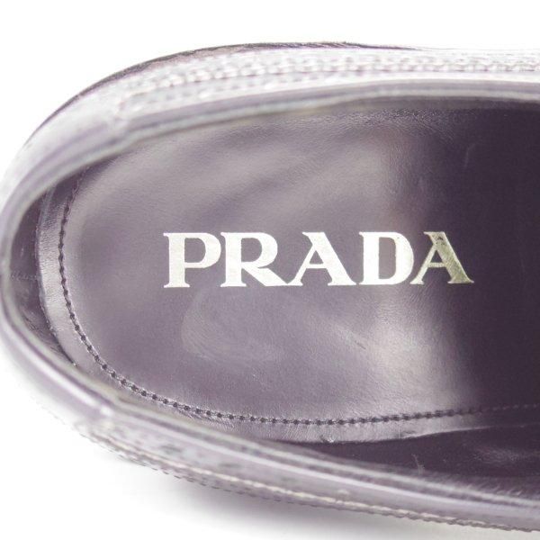 極美品★(英)チーニー製 6.5G【貴重★PRADA別注/コマンドソール仕様】133ラスト/黒/メンズ/靴/シューズ/プラダ/CHEANEY★l827