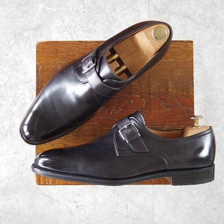 極美品★ジョンロブ SIZE 41/UK7程度【貴重★エルメス別注/HERMES/ミュージアムカーフ】H103ラスト/JARVIS/黒/JOHN LOBB★l828
