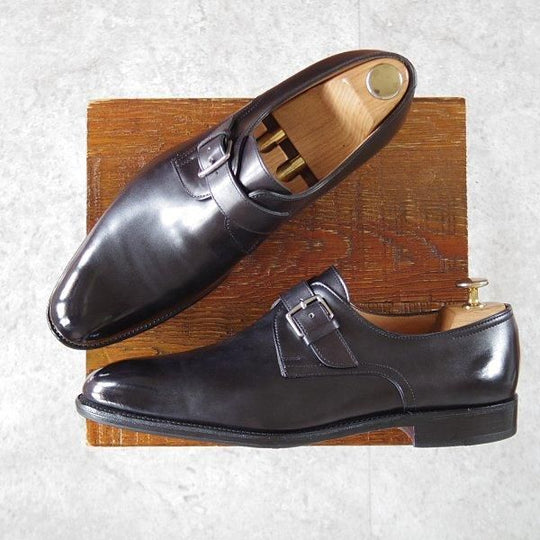 極美品★ジョンロブ SIZE 41/UK7程度【貴重★エルメス別注/HERMES/ミュージアムカーフ】H103ラスト/JARVIS/黒/JOHN LOBB★l828
