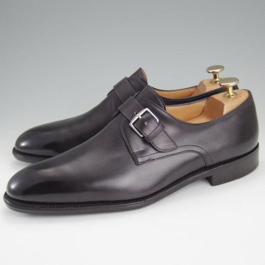 極美品★ジョンロブ SIZE 41/UK7程度【貴重★エルメス別注/HERMES/ミュージアムカーフ】H103ラスト/JARVIS/黒/JOHN LOBB★l828