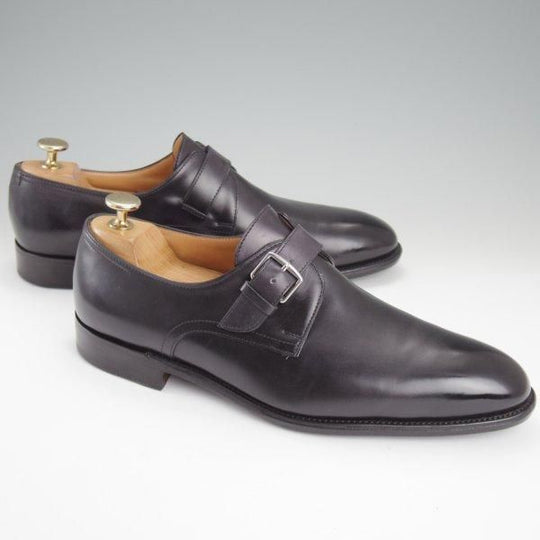 極美品★ジョンロブ SIZE 41/UK7程度【貴重★エルメス別注/HERMES/ミュージアムカーフ】H103ラスト/JARVIS/黒/JOHN LOBB★l828