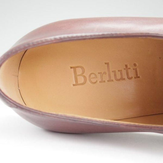 ほぼ未使用★(仏)ベルルッティ SIZE 6【濃茶系パティーヌ★ヴェネチアレザー/ホールカット】イミテーションブローグ/メンズ/Berluti★l829