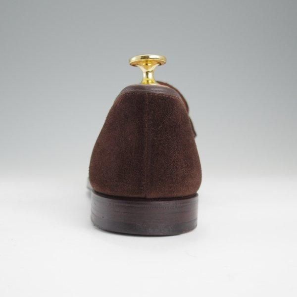 極上★クロケット&ジョーンズ 6E【同系モデル定価9万円以上★RICHMOND/314ラスト】コインローファー/スエード/濃茶/Crockett&Jones★l831