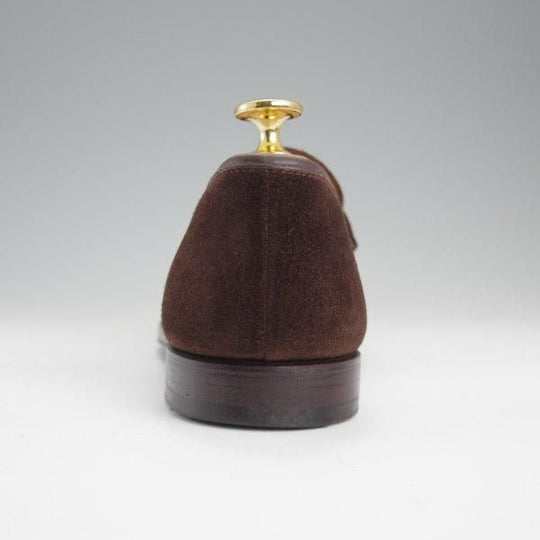 極上★クロケット&ジョーンズ 6E【同系モデル定価9万円以上★RICHMOND/314ラスト】コインローファー/スエード/濃茶/Crockett&Jones★l831