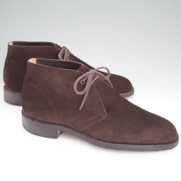 美品★チャーチ 70F/UK7【定価￥156,200-★SAHARA/81ラスト/チャッカブーツ】サハラ/スエード/濃茶/メンズ/Church's★l832