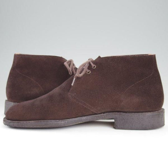 美品★チャーチ 70F/UK7【定価￥156,200-★SAHARA/81ラスト/チャッカブーツ】サハラ/スエード/濃茶/メンズ/Church's★l832