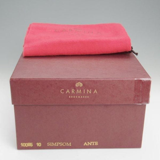 極上★(スペイン製)カルミナ SIZE 10【モデル定価￥95,700-★ストレートチップ/10085】SIMPSONラスト/スエード/黒/メンズ/CARMINA★l833