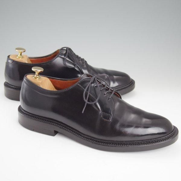 美品★オールデン 8E【定価￥211,200-★コードバン仕様/9901】バリーラスト/プレーントゥ/黒/メンズ/ALDEN★l837