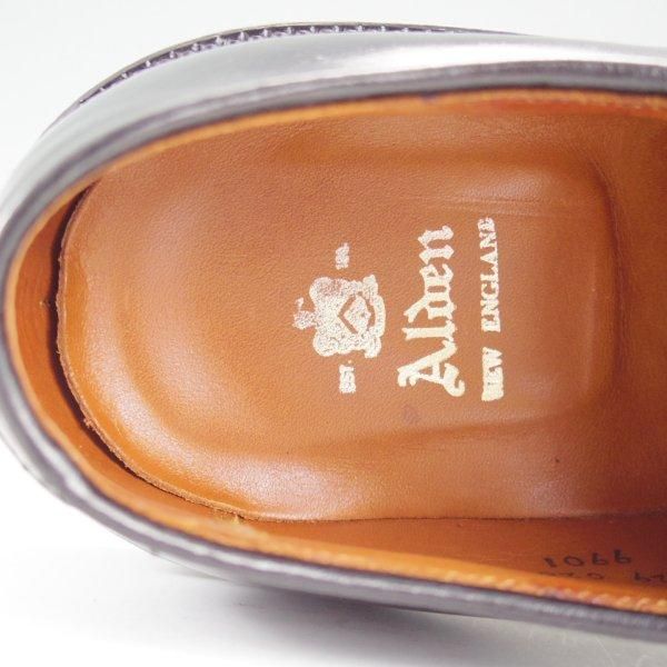 美品★オールデン 8E【定価￥211,200-★コードバン仕様/9901】バリーラスト/プレーントゥ/黒/メンズ/ALDEN★l837