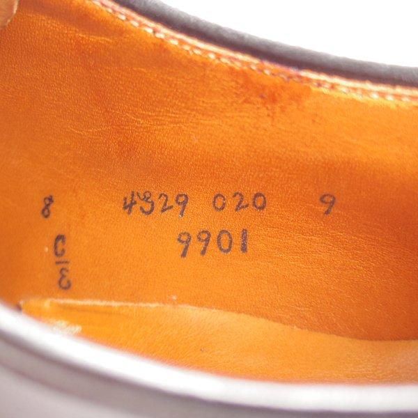 美品★オールデン 8E【定価￥211,200-★コードバン仕様/9901】バリーラスト/プレーントゥ/黒/メンズ/ALDEN★l837