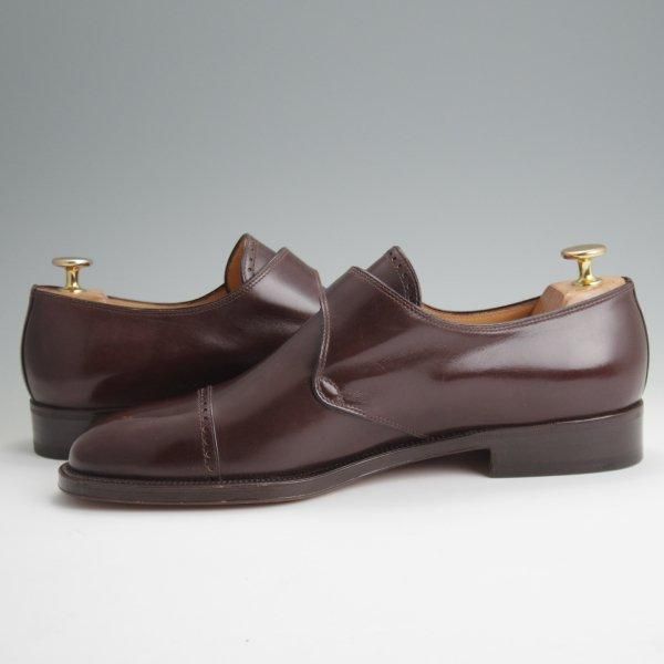 未使用★(伊)タニノクリスチー SIZE 8【デッドストック品★モンクストラップ/濃茶】カーフ/メンズ/TANINO CRISCI★l838