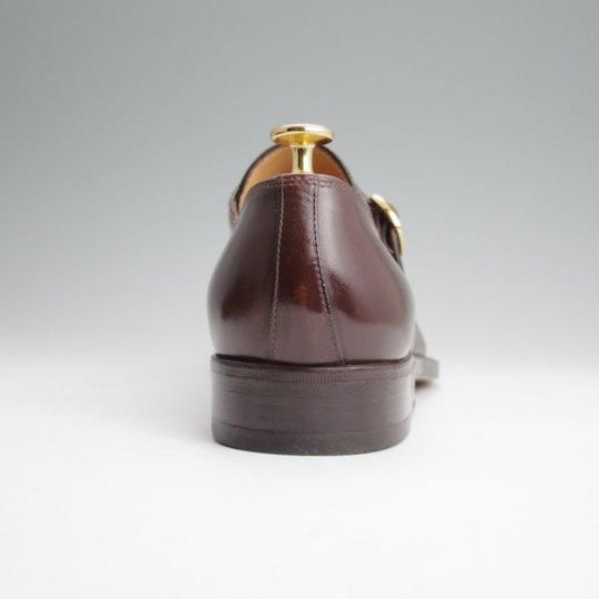 未使用★(伊)タニノクリスチー SIZE 8【デッドストック品★モンクストラップ/濃茶】カーフ/メンズ/TANINO CRISCI★l838
