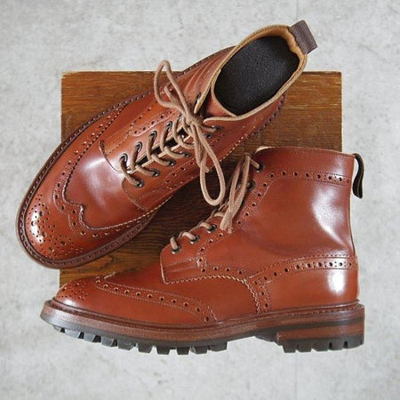 極美品★トリッカーズ SIZE 6.5【定価￥132,000-★コマンドソール仕様/MALTON/モールトン】M2508/カントリーブーツ/茶/Tricker's★l840