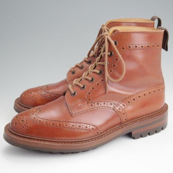 トリッカーズ　モールトン　ＵＫ9 マロン　２７.５cm 極上☆トリッカーズ SIZE 7【貴重☆UNION WORKS別注/マロン