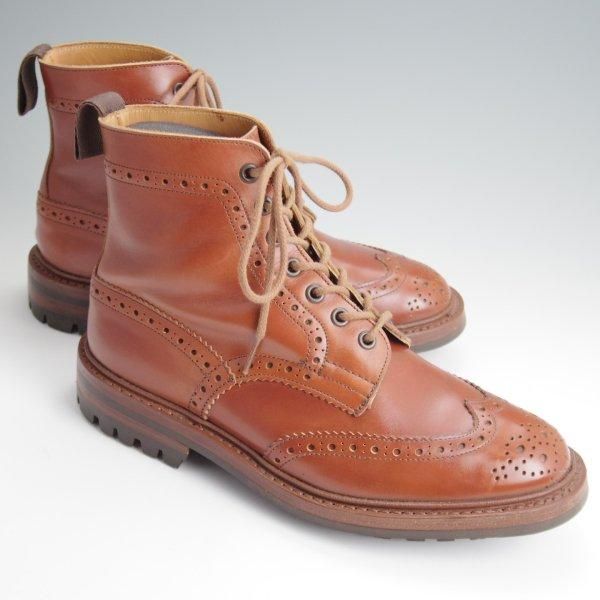 極美品★トリッカーズ SIZE 6.5【定価￥132,000-★コマンドソール仕様/MALTON/モールトン】M2508/カントリーブーツ/茶/Tricker's★l840
