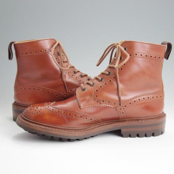 極美品★トリッカーズ SIZE 6.5【定価￥132,000-★コマンドソール仕様/MALTON/モールトン】M2508/カントリーブーツ/茶/Tricker's★l840