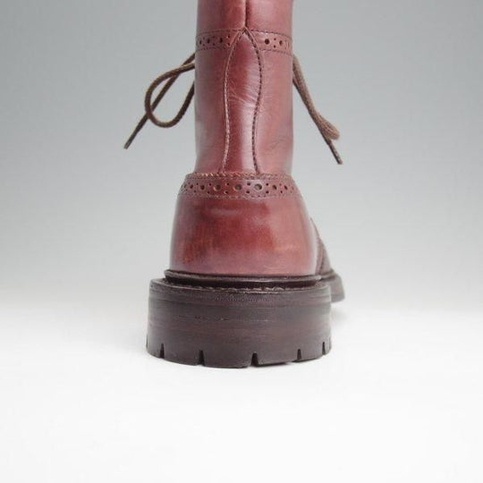 美品★トリッカーズ SIZE 8【同系モデル定価￥132,000-★コマンドソール仕様/カントリ−ブーツ/M7789】カーフ/赤茶/Tricker's★l842