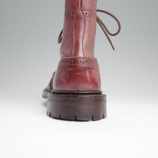 美品★トリッカーズ SIZE 8【同系モデル定価￥132,000-★コマンドソール仕様/カントリ−ブーツ/M7789】カーフ/赤茶/Tricker's★l842