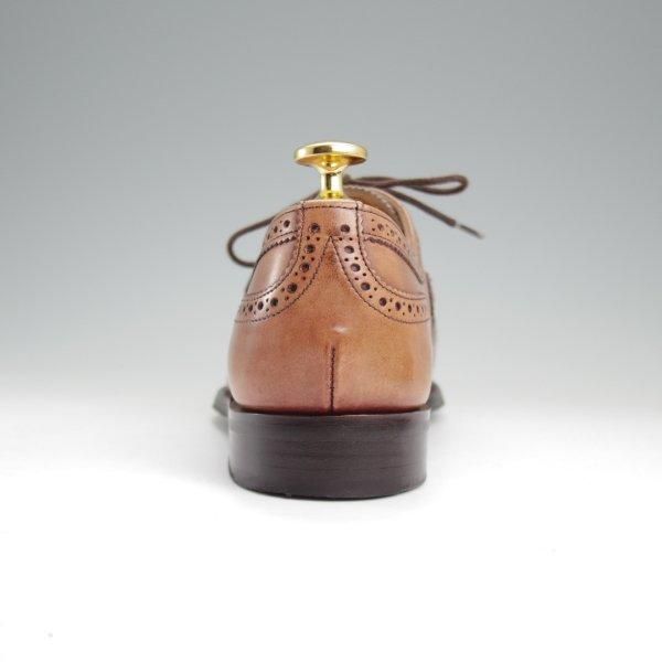 美品★(英)チーニー(レディース) 4.5D【定価￥74,800-★MILLY/ミリー/251ラスト】フルブローグ/カーフ/CONKER/薄茶/CHEANEY★l844