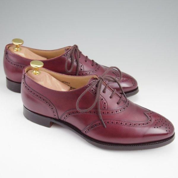 極美品★クロケット&ジョーンズ(レディース) UK5程度【定価￥84,700-★フルブローグ/Jenny】613ラスト/赤茶/Crockett&Jones★l846