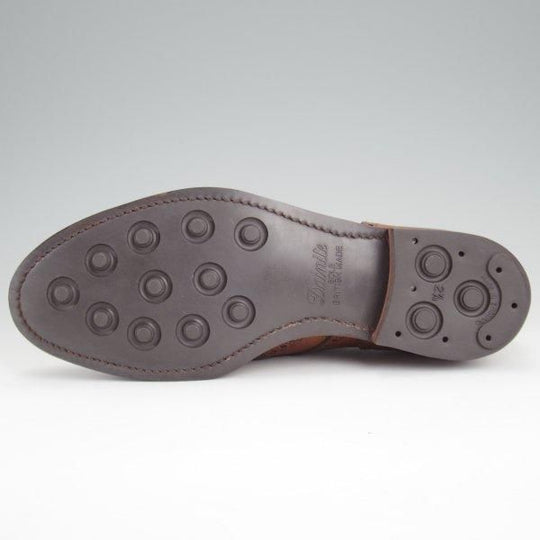 極美品★クロケット&ジョーンズ(レディース) 5C【定価￥94,600-★ダイナイトソール仕様/Hattie】フルブローグ/618ラスト/茶★l847