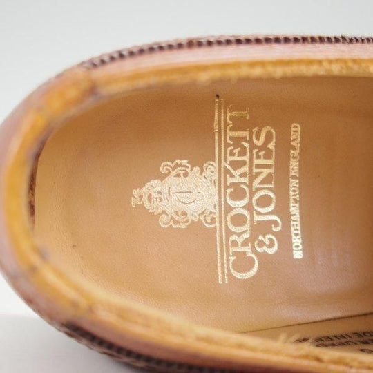 極美品★クロケット&ジョーンズ(レディース) 5C【定価￥94,600-★ダイナイトソール仕様/Hattie】フルブローグ/618ラスト/茶★l847