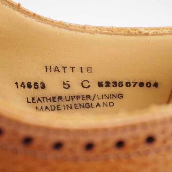 極美品★クロケット&ジョーンズ(レディース) 5C【定価￥94,600-★ダイナイトソール仕様/Hattie】フルブローグ/618ラスト/茶★l847