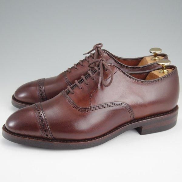 未使用★(米)アレンエドモンズ 7E【現行定価8.5万円程度★ダイナイトソール/Fifth Avenue】パンチドキャップトゥ/濃茶/ALLEN EDMONDS★l849