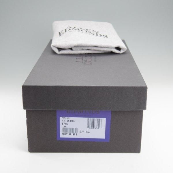 未使用★(米)アレンエドモンズ 7E【現行定価8.5万円程度★ダイナイトソール/Fifth Avenue】パンチドキャップトゥ/濃茶/ALLEN EDMONDS★l849