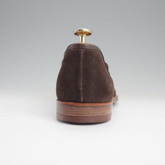 未使用★クロケット&ジョーンズ 6.5E【定価￥99,000-★コインローファー/Seaton/シートン】376ラスト/スエード/濃茶/Crockett&Jones★l850