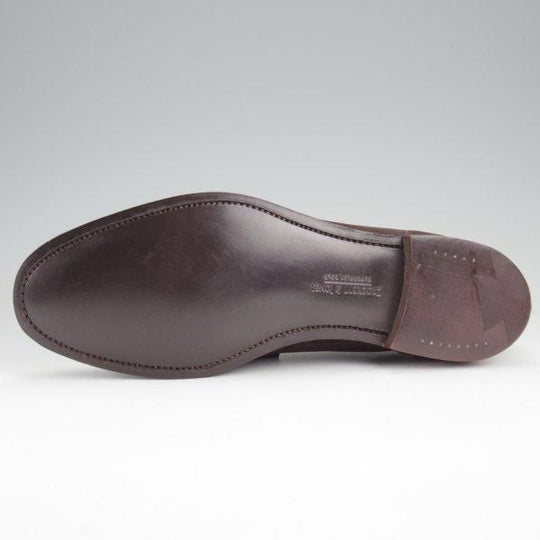 未使用★クロケット&ジョーンズ 6.5E【定価￥99,000-★コインローファー/Seaton/シートン】376ラスト/スエード/濃茶/Crockett&Jones★l850