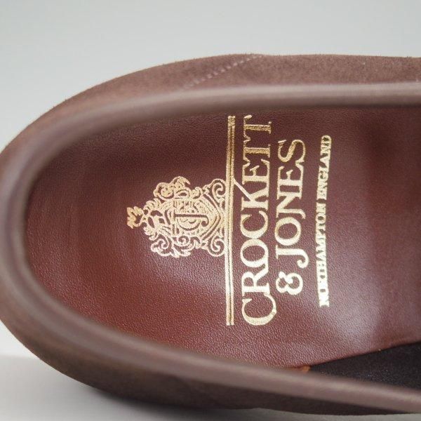 未使用★クロケット&ジョーンズ 6.5E【定価￥99,000-★コインローファー/Seaton/シートン】376ラスト/スエード/濃茶/Crockett&Jones★l850