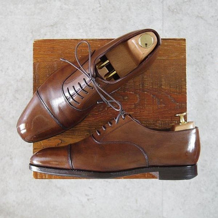 ★クロケット&ジョーンズ 5.5E【定価￥132,000-★AUDLEY/オードリー】ハンドグレードライン/337ラスト/カーフ/濃茶/Crockett&Jones★l855